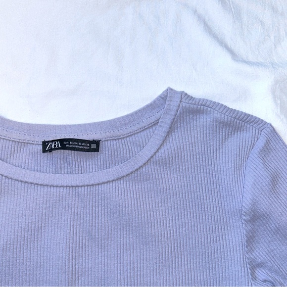 Zara Ribbed Crop T - Picture 2 of 2